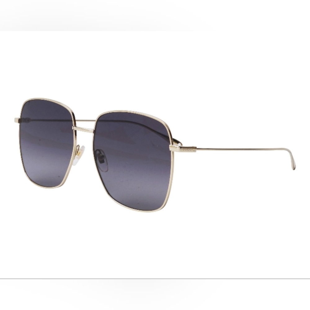 NEW GUCCI GOLD FRAME WOMEN'S SUNGLASSES GG1031S 001 GREY WOMEN'S GUCCI EYEWEAR - Picture 4 of 8